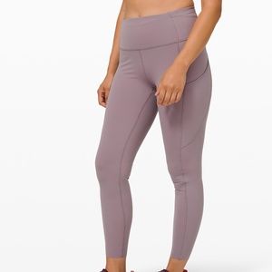 DARK PURPLE Lululemon Fast and Free Tight 25"